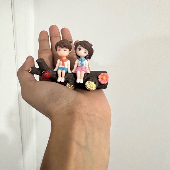 Wall hanging with ornaments and key chain - Picture 6 of 8